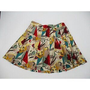 Prince Practice Gear Womens Skirt 12 Tennis Golf Multi Color Zipper Preppy